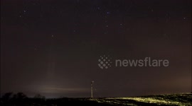 Rare light pillars show up in Donogal sky