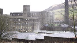 Fire at Bank Bottom Mill, Marsden, Huddersfied, West Yorkshire