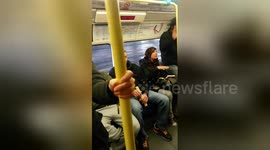 Tube passenger's inflammatory remarks about slavery cause heated argument