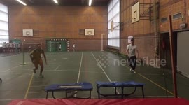 Trampoline Jump Fail
