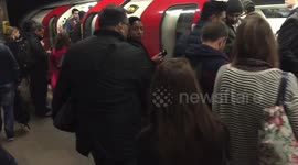 London Underground Victoria line rush hour
