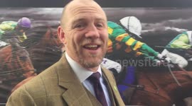 Mike Tindall arrives at Cheltenham Festival 2018