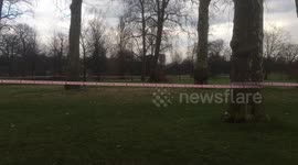 Police search Kensington Gardens after human bone was found