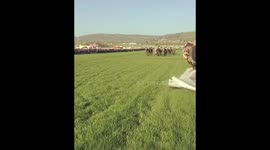 Cheltenham festival. Cross country, up close and personal