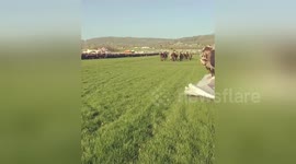 Newsflare Edit - Cheltenham festival. Cross country, up close and personal