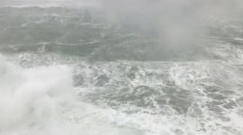 Nor’easter hits the coast of Massachusetts