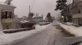 Driving in Marblehead During The Blizzard