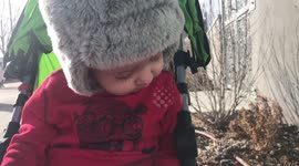 Baby brother can’t stay awake!