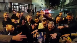 Punters jive to 'Staying Alive' on high-street after first day's winnings