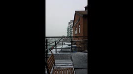 Snow at Brighton Marina
