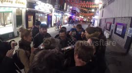 Rob Schneider Gets Mobbed By Fans