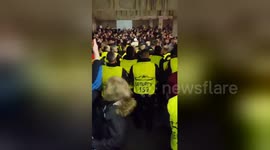 Barcelona security rain blows down on Chelsea fans