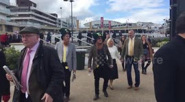 Irish arrivals at Cheltenham Festival on St Patrick’s Day