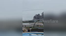 'Toxic' smoke seen billowing over Hove after huge warehouse blaze