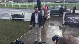 Thom Evans arrives at Cheltenham Festival