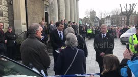 Theresa May visits scene of spy poisoning in Salisbury
