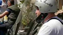 Low-tech hands-free phone in Napoli