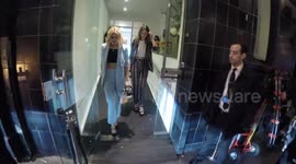 Ashley James and Charlotte De Carle Depart The Folli Follie Launch party