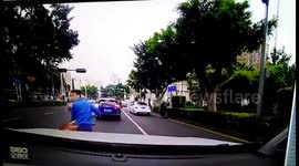 Driver rams motorcyclist in road rage attack