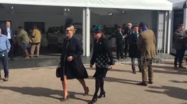 Pregnant Zara Tindall arrives on final day