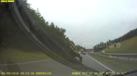 A Boeing 737 aircraft on the A42 road in Leicestershire