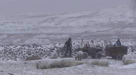 Snow, ice and strong winds in Cumbria
