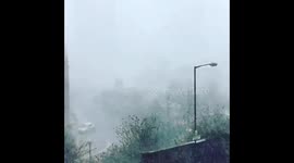 Crazy Snow Storm In Manchester