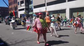 St Patrick's parade downtown Denver