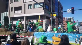 St Patrick's parade downtown Denver