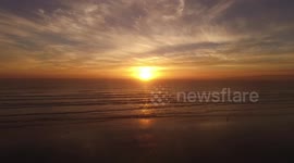 Gorgeous Sunset from a Drone