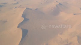 Flying over the Namib Desert, Sossusvlei and Coastline of Namibia