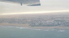 Swakopmund  in Namibia From the Air in a Cessna 210