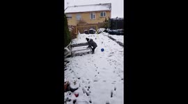 Snow in Bradford on Avon Wiltshire 18.3.18