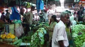 The Fresh Food Market in Kandy - Sri Lanka