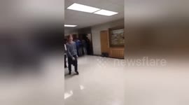 Newsflare Edit - Guy hits head on clock