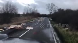 Fly-tippers dump quarter of a mile of debris