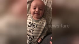 Newsflare Edit - Baby giggle when joking around