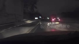 Dash-cam video shows high-speed crash near Reading