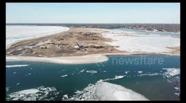 A Frozen Ocean at Chatham, Cape Cod