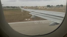 Take-off from International Airport of Malta (Luqa) - Air Malta A320