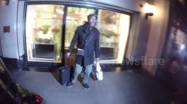Lenny Henry leaves the Ivy