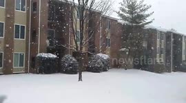 Spring Nor'easter Snowstorm: Frederick, Maryland - March 2018