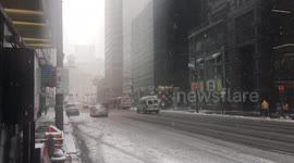 East coast snow storm hits Philadelphia