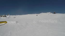 Snowboarding fail