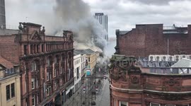 Fire on Sauchiehall Street in Glasgow 22.03.18