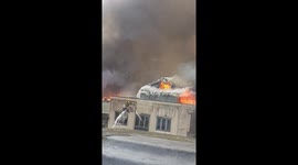 Firefighter fights fire in Victoria's Nightclub Sauchiehall Street Glasgow