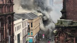 Firefighters tackle blaze in Glasgow city centre