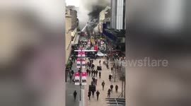Newsflare Edit - Newsflare Edit - This fire on sauchiehall Street is insane! Hope everyone is okay ???? https://t.co/mHYdenUD4i