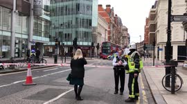 Police and fire in Tottenham Court Road