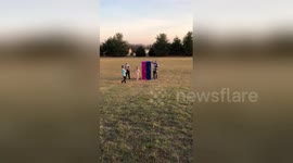 Newsflare Edit - One of a kind Gender Reveal using Baby costume!!!!!